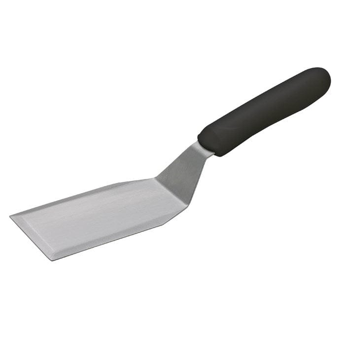 Winco Smallwares Each / Black Winco TKP-61 Offset Hamburger Turner with Stainless Steel Blade and Slip-Resistant Handle | Denson CFE