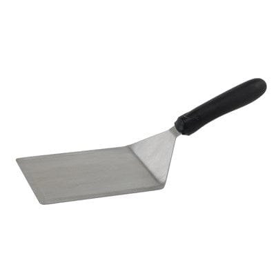 Winco Smallwares Each / Black Winco TKP-63 Extra Heavy Duty Turner with Cutting Edge Black Polypropylene Handle 5 inch x 6 inch Blade | Denson CFE