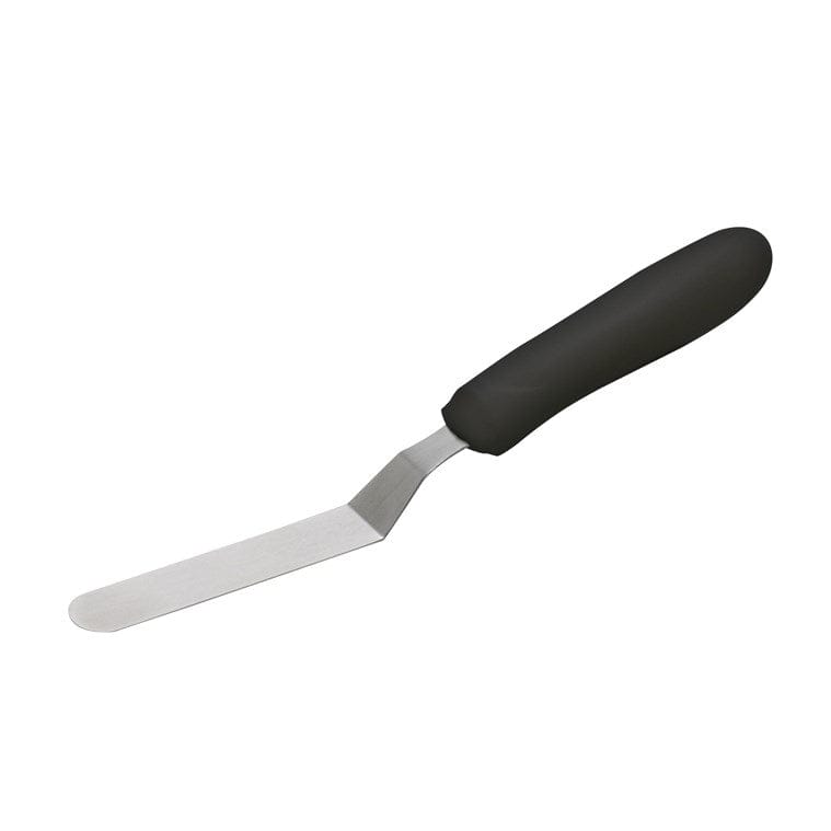 Winco Smallwares Each / Black Winco TKPO-4 Offset Spatula with Stainless Steel Blade and Polypropylene Handle | Denson CFE