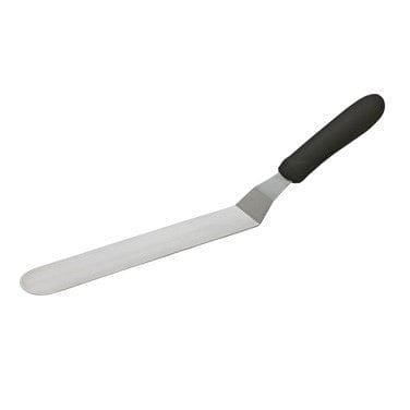 Winco Smallwares Each / Black Winco TKPO9 Offset Spatula with Black Polypropylene Handle 8.5 x 1.5 Inch Blade | Denson CFE