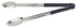 Winco Smallwares Each / Black Winco UT-16HP-K Stainless Steel Scalloped-Edge Utility Tongs 16 Inch Length Black Handle | Denson CFE