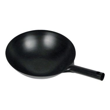Winco Smallwares Each / Black Winco WOK-34 14 Inch Carbon Steel Wok with Integrated Handle Black | Denson CFE