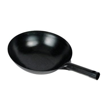 Winco Smallwares Each / Black Winco WOK-36 16 Inch Carbon Steel Wok with Integrated Handle for Versatile Cooking | Denson CFE