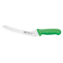 Winco Smallwares Each / Green Winco KWP-92G Stal 9 Inch Offset Bread Knife with Green Polypropylene Handle | Denson CFE