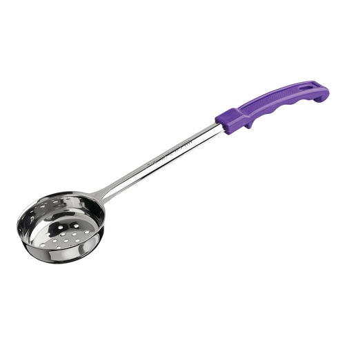 Winco Smallwares Each / Purple Winco FPP-2P Allergen Free Two Ounce Perforated Food Portioner Stainless Steel Purple Handle | Denson CFE