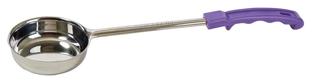 Winco Smallwares Each / Purple Winco FPS-2P Allergen Free 2 Ounce Solid Food Portioner One Piece Stainless Steel Purple | Denson CFE