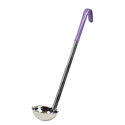 Winco Smallwares Each / Purple Winco LDC-4P Allergen Free Purple Ladle 4 Ounce Stainless Steel | Denson CFE