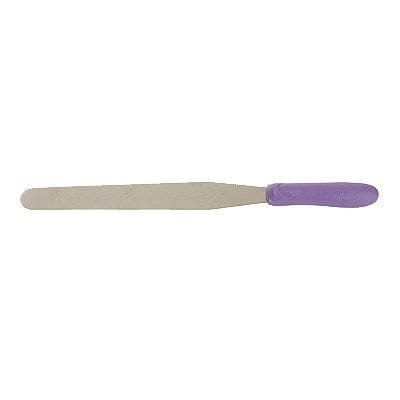 Winco Smallwares Each / Purple Winco TWPS-9P Allergen Free Bakery Spatula with Purple Polypropylene Handle 10 inches x 1 and 3 eighths inches Blade | Denson CFE