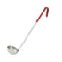 Winco Smallwares Each / Red Winco LDC-2 Stainless Steel Red Color Coded Ladle 2 Ounce with 12.5 Inch Handle | Denson CFE