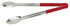 Winco Smallwares Each / Red Winco UT-16HP-R Red Plastic Handle Heavy-Duty Stainless Steel Scalloped Edge Utility Tongs 16 Inch | Denson CFE