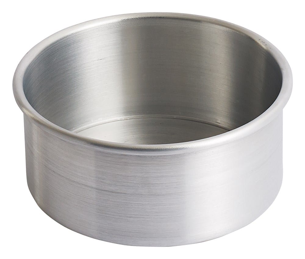 Winco Smallwares Each Winco ACP-063 Aluminum Six Inch by Three Inch Layer Cake Pan | Denson CFE