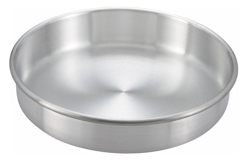 Winco Smallwares Each Winco ACP092 Round Aluminum Cake Pan 9 Inch x 2 Inch for Perfect Baking Results | Denson CFE
