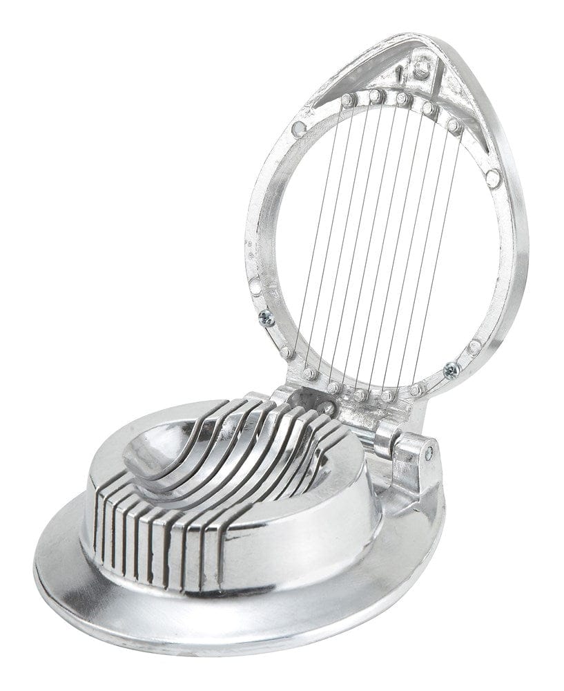 Winco Smallwares Each Winco AES-1 Aluminum Hinged Egg Slicer with Stainless Steel Wires | Denson CFE