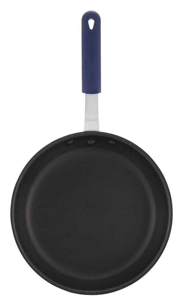 Winco Smallwares Each Winco AFP-12XC-H Gladiator 12" Non-Stick Aluminum Fry Pan with Sleeve - Excalibur Finish | Denson CFE