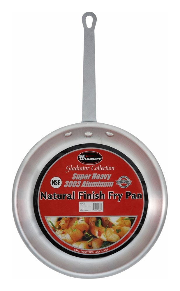 Winco Smallwares Each Winco AFP-7A Gladiator 7 Inch Aluminum Fry Pan Natural Finish | Denson CFE