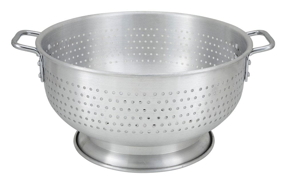 Winco Smallwares Each Winco ALO-16BH 16 Quart Aluminium Colander with Handles | Denson CFE