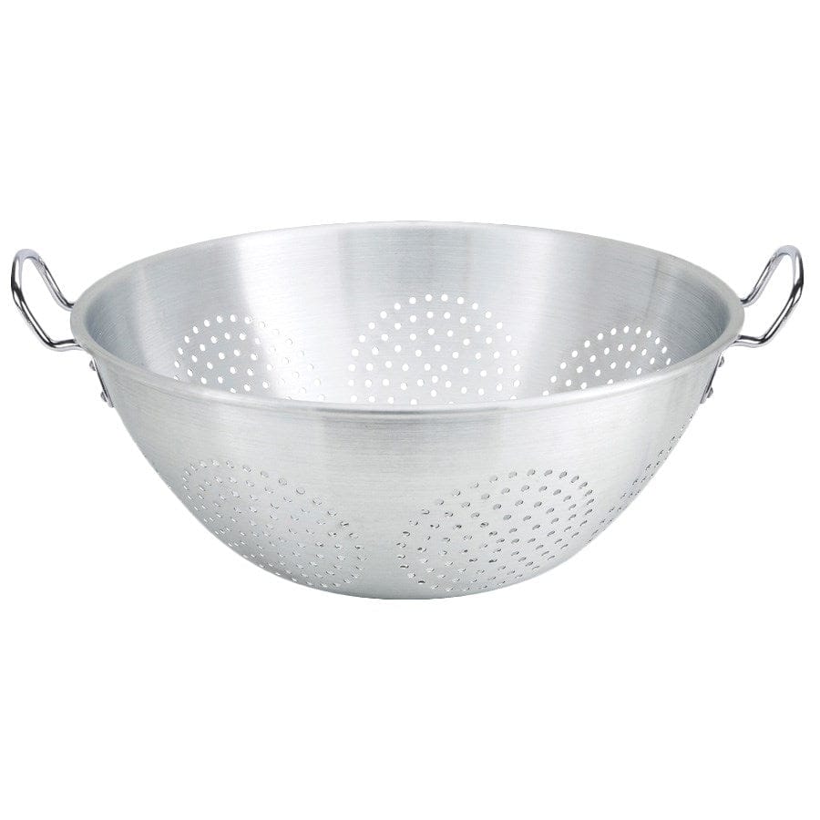 Winco Smallwares Each Winco ALO-16H Aluminum Colander 16 Quart with Handles for Versatile Straining and Rinsing | Denson CFE