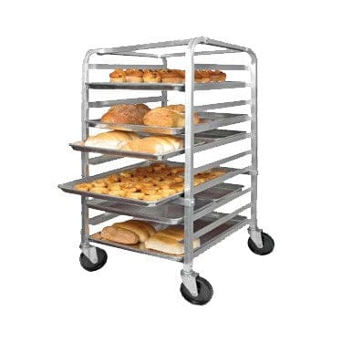 Winco Smallwares Each Winco ALRK-10 10 Tier Mobile Aluminum Sheet Pan Rack | Denson CFE