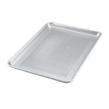 Winco Smallwares Each Winco ALXP-1318P 13 x 18 Perforated Aluminum Sheet Pan 18 Gauge | Denson CFE