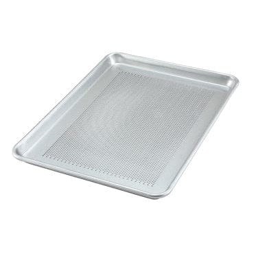 Winco Smallwares Each Winco ALXP-1826P Full Size Closed Bead Perforated Aluminum Sheet Pan 18 x 26 Inch | Denson CFE