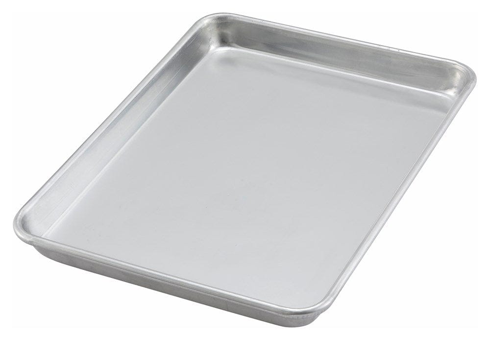 Winco Smallwares Each Winco ALXP1013 Quarter Size Sheet Pan 13 Inch x 9.5 Inch 20 Gauge Aluminum | Denson CFE