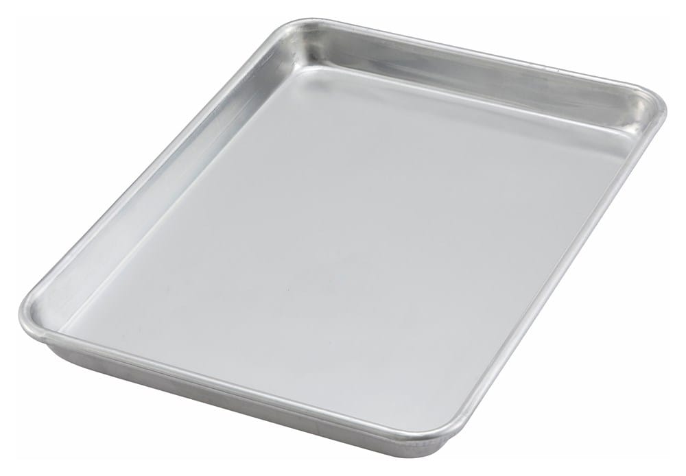 Winco Smallwares Each Winco ALXP1013 Quarter Size Sheet Pan 13 Inch x 9.5 Inch 20 Gauge Aluminum | Denson CFE