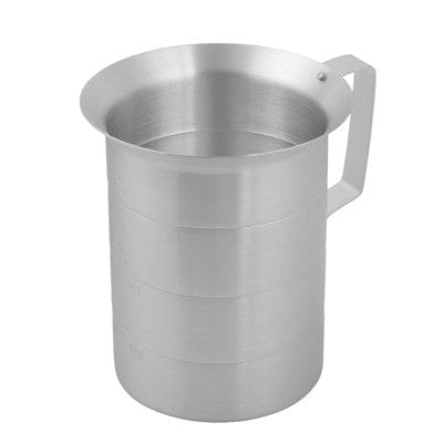 Winco Smallwares Each Winco AM-4 4 Quart Aluminium Measuring Cup | Denson CFE