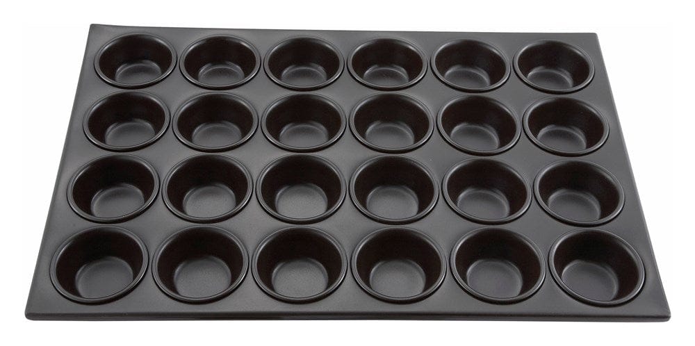 Winco Smallwares Each Winco AMF-24NS Aluminum Non-Stick 24-Cup Muffin Pan | Denson CFE