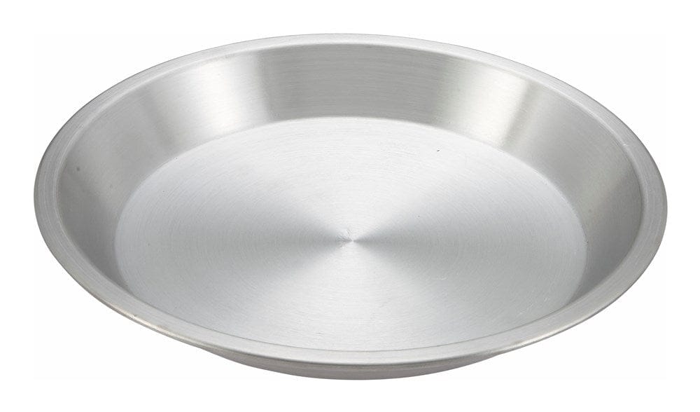 Winco Smallwares Each Winco APPL-9 Aluminum 9 Inch Pie Pan with Shiny Mirror Finish for Baking | Denson CFE