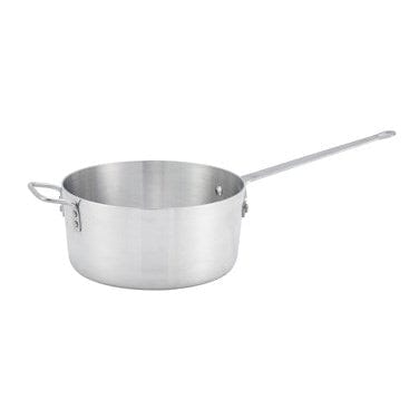 Winco Smallwares Each Winco ASP-10 Aluminum Sauce Pan with Handle 10 Quart Ideal for Soups and Sauces | Denson CFE