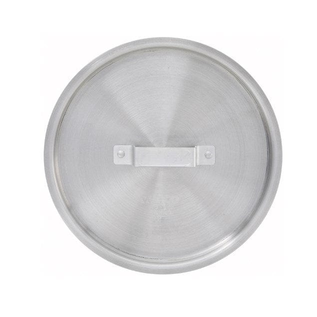 Winco Smallwares Each Winco ASP-10C Aluminum Cover for Ten Quart Sauce Pan with Riveted Handle | Denson CFE