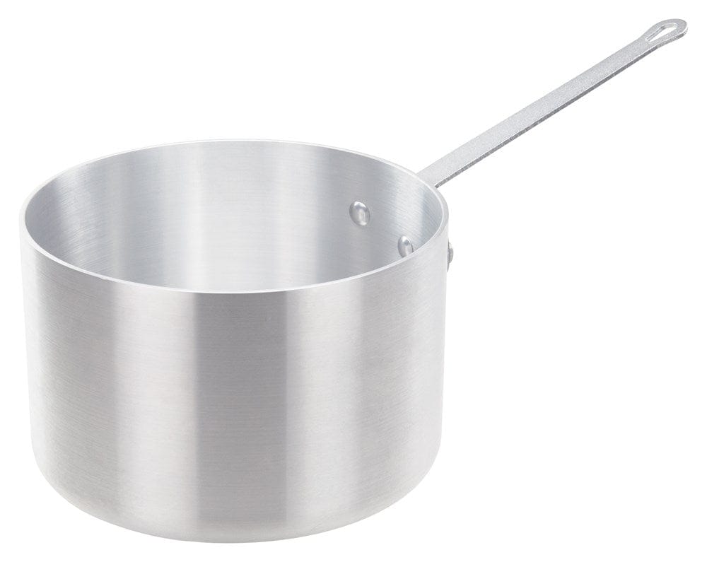 Winco Smallwares Each Winco ASP-8SW Heavyweight Straight Sided Aluminum Sauce Pan 8.5 Quart 10 Inch | Denson CFE