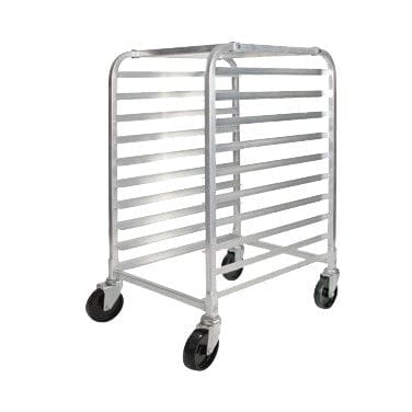 Winco Smallwares Each Winco AWRK-10 Half-Height Mobile Sheet Pan Rack with 10-Tier Capacity | Denson CFE