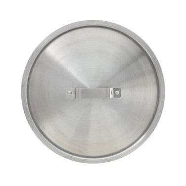 Winco Smallwares Each Winco AXS-16C 10-15/16" Diameter Aluminum Cover for 10" Winco Sauté Pans, Stock Pots, Sauce Pots, and Braziers | Denson CFE