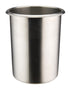 Winco Smallwares Each Winco BAM-2 2 Quart Bain Marie Stainless Steel Round with Bent Rim Mirror Finish | Denson CFE