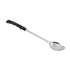Winco Smallwares Each Winco BHOP 15 Inch Solid Basting Spoon with Stop Hook Black Polypropylene Handle Stainless Steel | Denson CFE