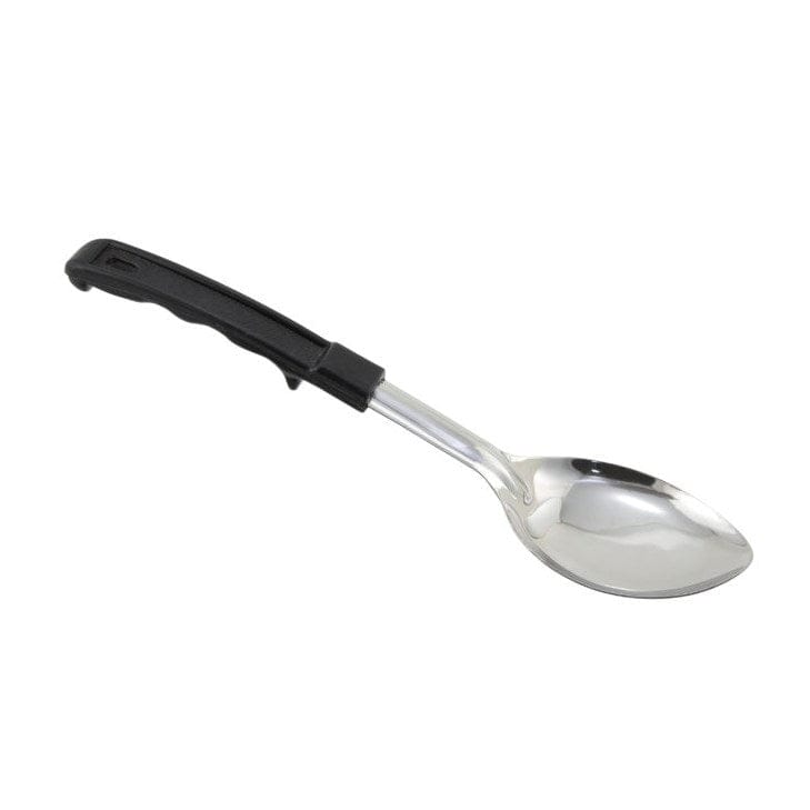 Winco Smallwares Each Winco BHOP11 11 Inch Solid Basting Spoon with Stop Hook and Ergonomic Bakelite Handle | Denson CFE