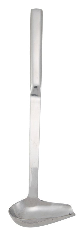 Winco Smallwares Each Winco BW-SP1 Stainless Steel 1 Ounce Spout Ladle with Hollow Handle | Denson CFE