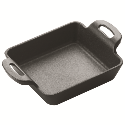 Winco Smallwares Each Winco CASM-4S FireIron Mini Induction Server 10 Ounce Enameled Cast Iron Square Server | Denson CFE