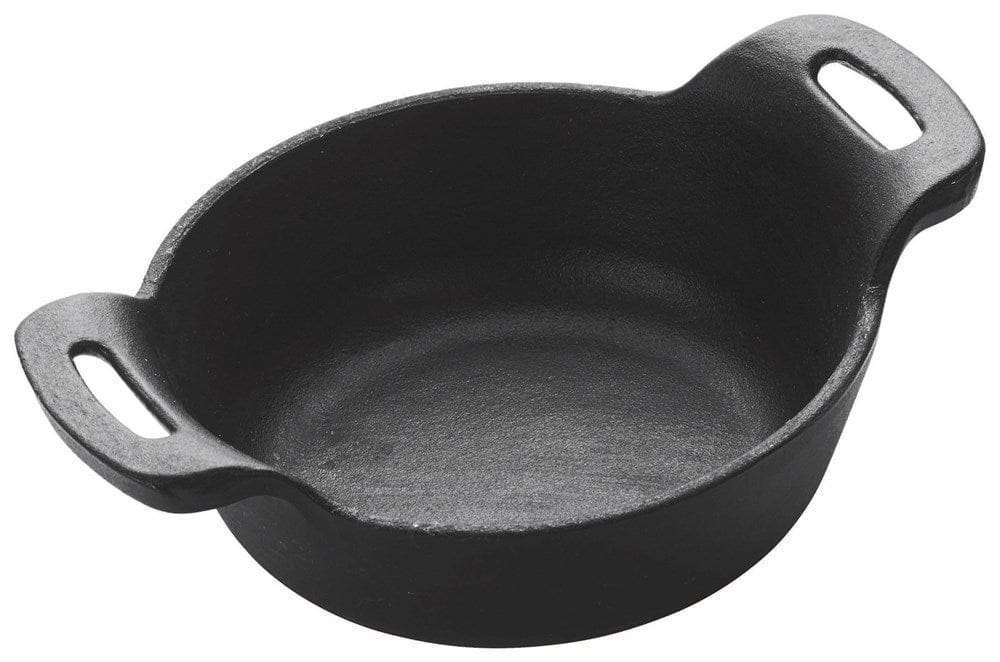Winco Smallwares Each Winco CASM-5R FireIron Mini Cast Iron Server Round 12 Ounce 5-1/8 Inch Diameter Enameled | Denson CFE