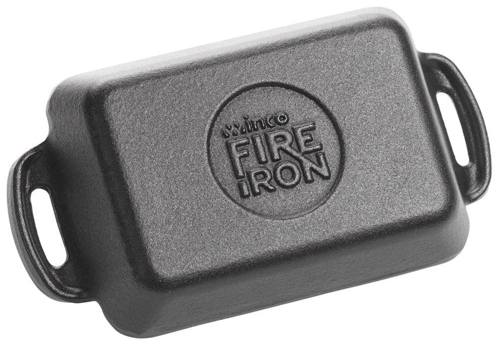 Winco Smallwares Each Winco CASM-5RT FireIron Mini Cast Iron Server Enameled Rectangular 10 Ounces 5.875 x 4.125 | Denson CFE