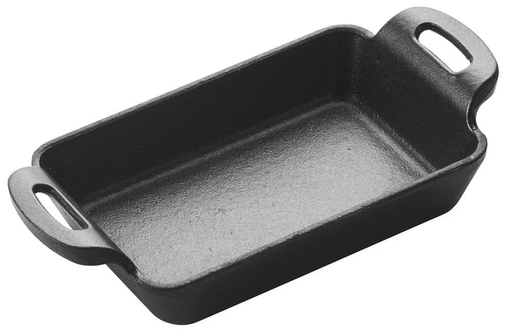 Winco Smallwares Each Winco CASM-5RT FireIron Mini Cast Iron Server Enameled Rectangular 10 Ounces 5.875 x 4.125 | Denson CFE