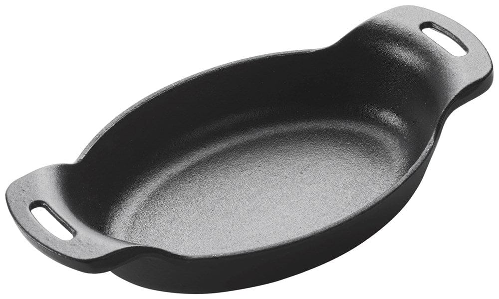 Winco Smallwares Each Winco CASM-7O FireIron Mini Cast Iron Server Oval 16 Ounce 7-3/8 Inch x 5-3/8 Inch Enameled | Denson CFE