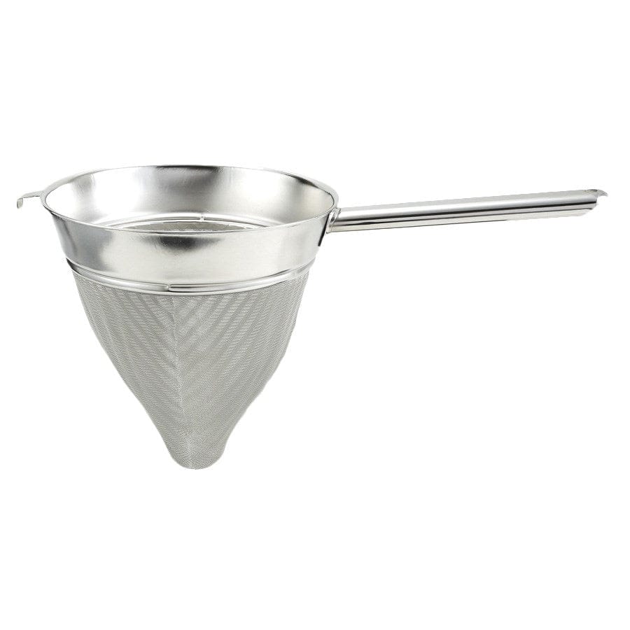Winco Smallwares Each Winco CCB-10 10 Inch Bouillon Strainer Extra Fine Mesh Stainless Steel | Denson CFE