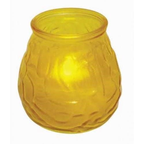 Winco Smallwares Each Winco CLG-3Y Glass Flameless Tealight Candle for Safe Elegant Ambiance | Denson CFE