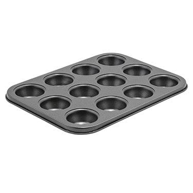 Winco Smallwares Each Winco CMF-12M Mini Muffin Pan 12 Cup 3/4 Ounce Non-Stick Carbon Steel | Denson CFE