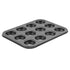 Winco Smallwares Each Winco CMF-12M Mini Muffin Pan 12 Cup 3/4 Ounce Non-Stick Carbon Steel | Denson CFE