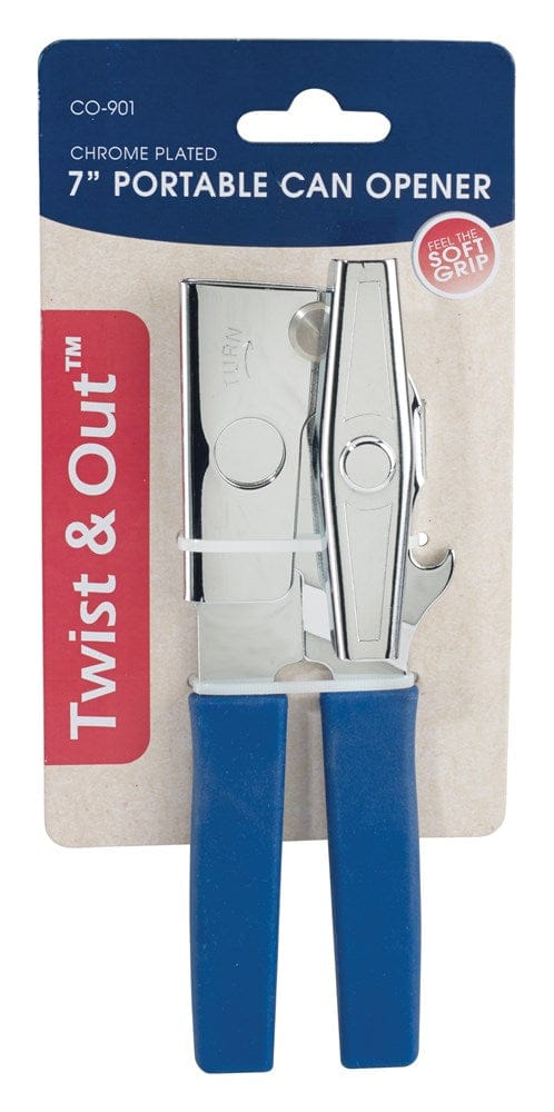 Winco Smallwares Each Winco CO-901 Chrome Plated Portable Can Opener 7 Inch with Easy Turn Handle | Denson CFE