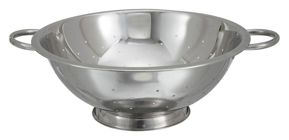 Winco Smallwares Each Winco COD-14 14 Quart Stainless Steel Colander with Footed Base | Denson CFE