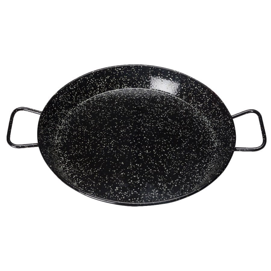 Winco Smallwares Each Winco CSPP-14E Enameled Carbon Steel 14-1/8 Inch Paella Pan with Handles | Denson CFE